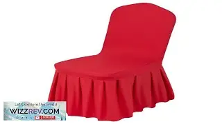 VEVOR 30 Pcs Red Chair Covers Polyester Spandex Chair Cover Stretch Slipcovers