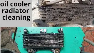 oil cooler radiator cleaning trick #oil #cooler #rediator