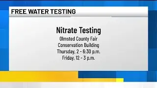 Free water nitrate testing at Olmsted County Fair