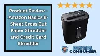 Amazon Basics 8-Sheet Cross Cut Shredder Review | Paper & Credit Card Shredder Test