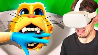 Resgatei um GATO E FUI MORDIDO - Pets & Stuff VR
