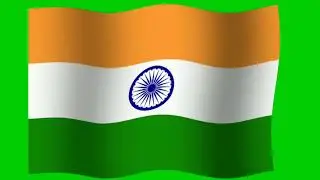 Full Screen Indian flag animation green screen video | #indianflaggreenscreen