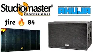 SOUND WAR! Studiomaster Fire 84 Bass vs Ahuja 2100 Bass - Full Details & Competition Review