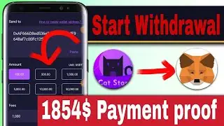 CatStat withdrawal Start Live Video || CatStar Mining withdrawal process  new Mining app Hindi
