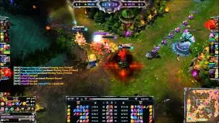 Lee sin 1v5 Pentakill (almost..!)