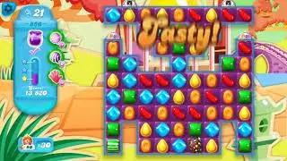Candy Crush Soda Saga Level 856 BOOSTERS FROM DAILY BONUS + RAINBOW ROAD + TREASURE HUNT