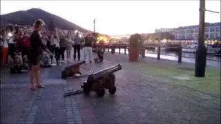 Travel Massive Muzzle Loading Cannon Firing