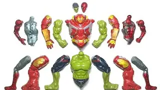Merakit Avengers, Hulk smas, Hulk blaster, Spiderman, Marvel toys 