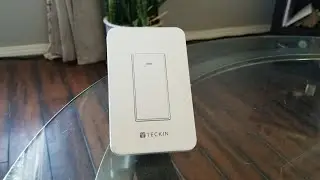 Умный трехпозиционный Wi-Fi выключатель света Teckin SR42, совместимый с Amazon Alexa и Google Home.