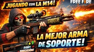 Jugando con M14 en Free Fire 🔥 | La Mejor Arma para Soportes
