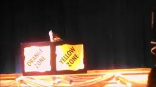Chase Long's Stilt Walking and Mime Act (Behind the wall illusions)- 9 year old