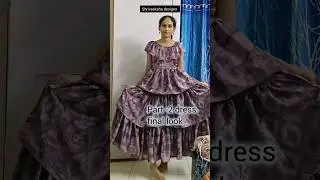 old saree to 3, layer frock|Full outfit #sareetodress #fashion #dress