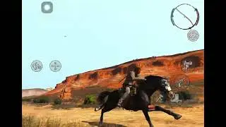 Red mountains in rdr mobile gameplay 