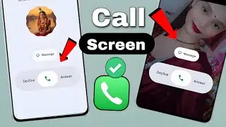 Incoming call Par Photo kaise lagaye | how to change android call screen photo | incoming call Photo