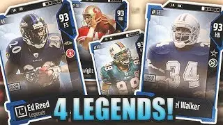 4 NEW LEGENDS! JUICED LEGEND PACKS? NEW LEGEND UPGRADE SET - MADDEN NFL 18 PACK OPENING