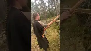 Древнегреческий арбалет. Античный гастрафет. Взведение и выстрел.