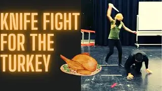 Turkey Knife Fight!- Isa Warrior Girl
