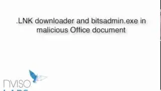 Загрузчик .LNK и bitsadmin.exe во вредоносном документе Office