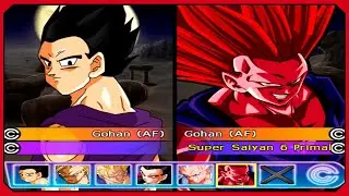 Gohan all transformations in dragon ball AF | Dragon ball budokai tenkaichi 3