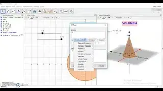 Volumen del Cono- Tutorial en GeoGebra