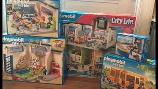 École aménagée playmobil: 9453,9454,9455,9456,9457,9809,9810,9811,9813,9419