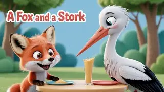 La Volpe e la Cicogna 🦊🕊️ | Favola Animata per Bambini | Storia Educativa sul Rispetto