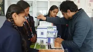 Hydroponic farming science project by class 9th students. 