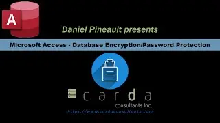 Microsoft Access - Database Encryption Password Protection