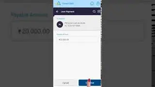 How to perform loan repayment transactions in Canara Bank mobile banking app