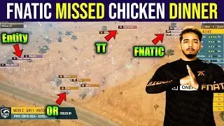 Fnatic Missed The Chicken Dinner | Entity Vs Fnatic Vs OR | PMPL South Asia Day 1 W 2