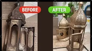 Purani lantern banaye new spray paint se es Diwali 🪔🥰