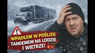 Wpadłem w poślizg tandemem na lodzie!  Chwila grozy w trasie