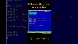 How to calculate the power of a number in C programming #cprogramming #coding #shorts #viralshorts