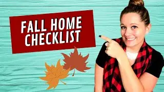 Fall Checklist / Fall Clean up / Home Maintenance Checklist Printable