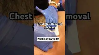Chest Hair Removal for Men- Painful or Worth it !? #shorts #chestwaxing #menwaxing #waxing #wax