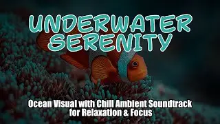 Underwater Serenity | Ocean Visual with Chill Ambient Soundtrack for Relaxation & Focus
