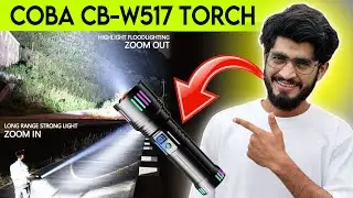 COBA CBw517 pawerfull torch with pawer bank LED DISPLAY #cobacoba #torch #torch_light 