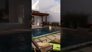 Small yard can look luxurious #outdoorliving #backyard #smallspace #short #swimmingpool #pooldesign