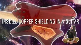 How to install copper foil tape shielding in your guitar.