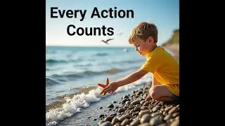 Every Action Counts Starfish Story Small Acts Kindness Let's Make a Difference #kindness #moralstory