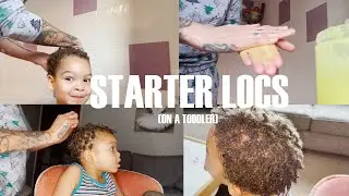 Starter Locs on a toddler