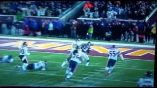 Brett Favre Retires - Last Touchdown Pass - Corey Wootton