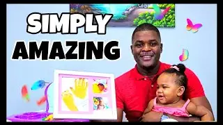 We Created The Most Beautiful Memory Ever | KeaBabies Baby HandPrint FootPrint KeepSake Frame