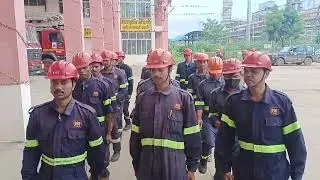Squad Drill At NMDC Fire service