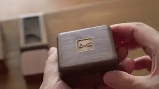 Custom Walnut Music Box&ensp;|&ensp;Brass Inlay, Memories That Last