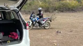 Akrapovic Exhaust Roar on Honda Africa Twin | Scenic Dam Ride