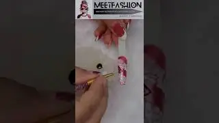 3D nail art with blooming gel #ytshorts #youtubeshorts #shorts #trending #bloominggel #acrylicnails
