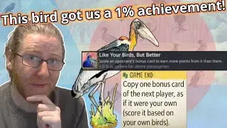 Getting a Top 1% achievement with the Adjutant! #wingspan #asiaexpansion