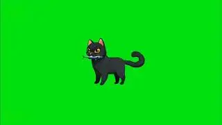 Cat part 1 no copyright green screen cartoon animation 