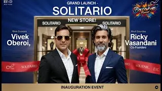 Vivek Oberoi, Co founder of Solitario and Ricky Vasandani, CEO and Co founder at Inauguration of Sol